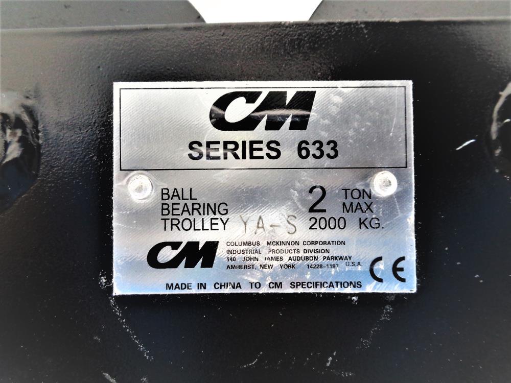 CM 2-Ton Ball Bearing Trolley, Series 633 #YA-S
